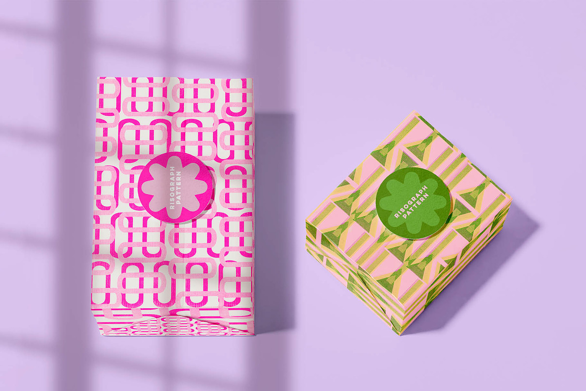 Riso Riot — Real Scans & Patterns, a Pattern Graphic by studiomisprint (Photo 5 of 8)