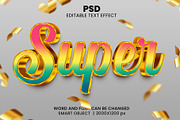 Luxury Gold 3d Psd Text Effect, a Brushes & More by bdrobin (Thumbnail 1 of 2)