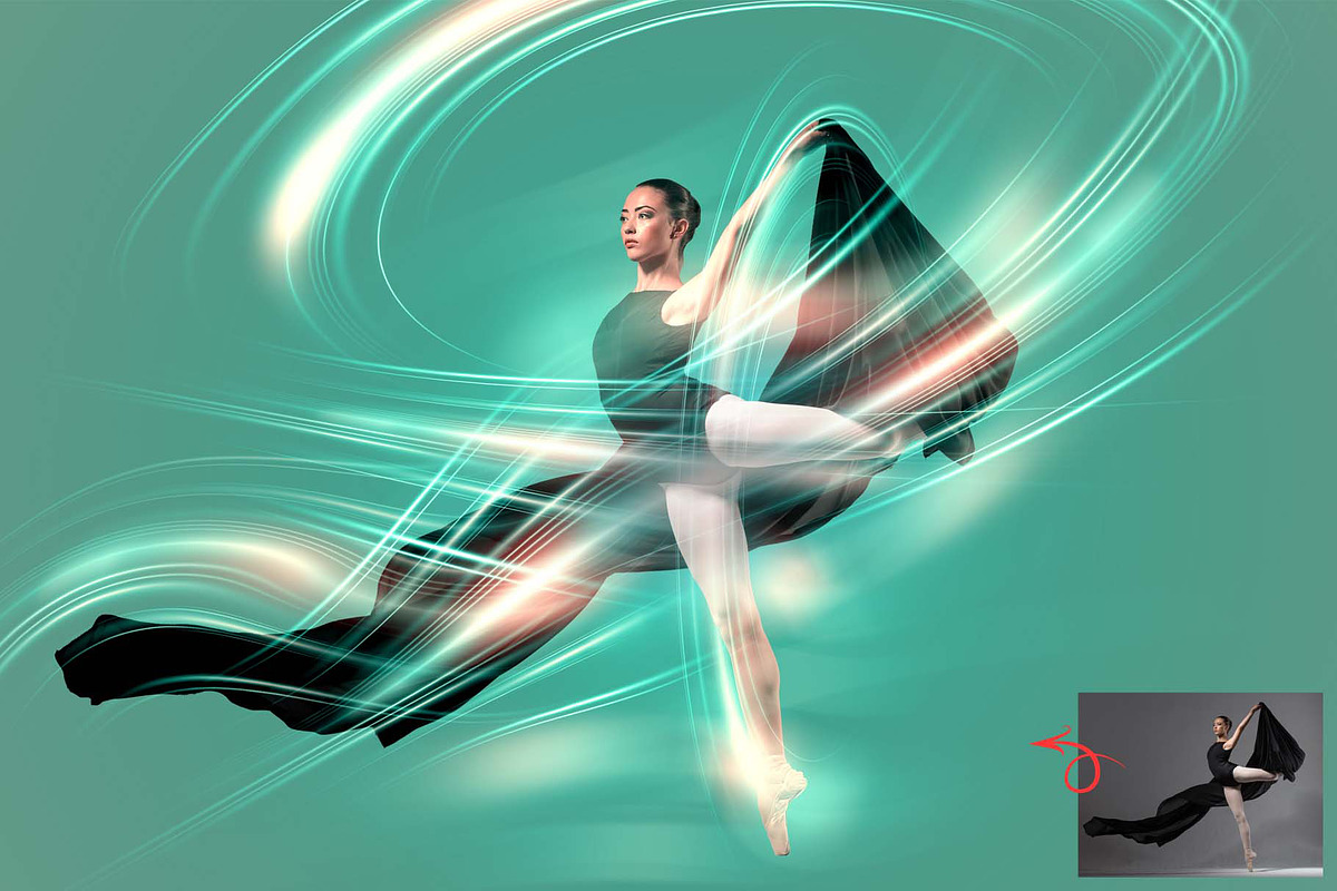 Lightwave Motion Photoshop Action, an Action Add-On by MRI STUDIO (Photo 9 of 29)