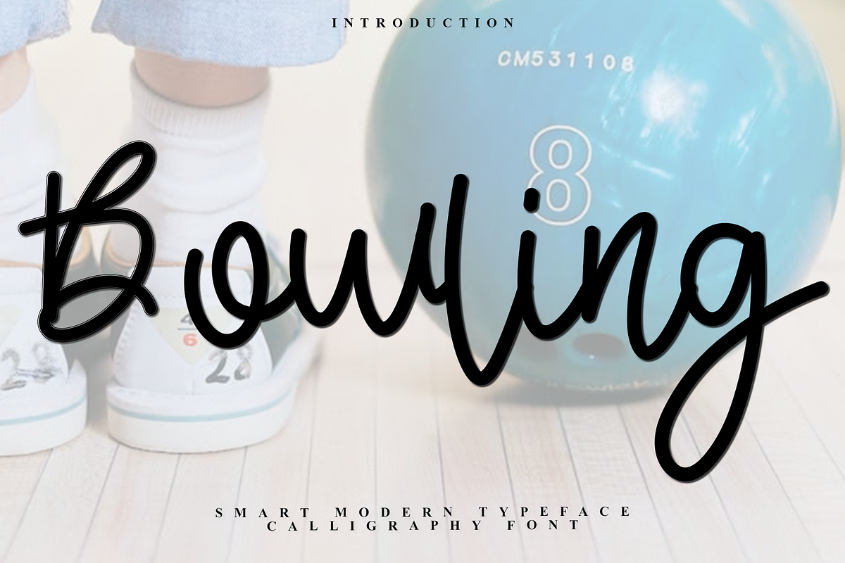 Bowling, a Handwritten Font by FreshTypeINK (Photo 1 of 7)