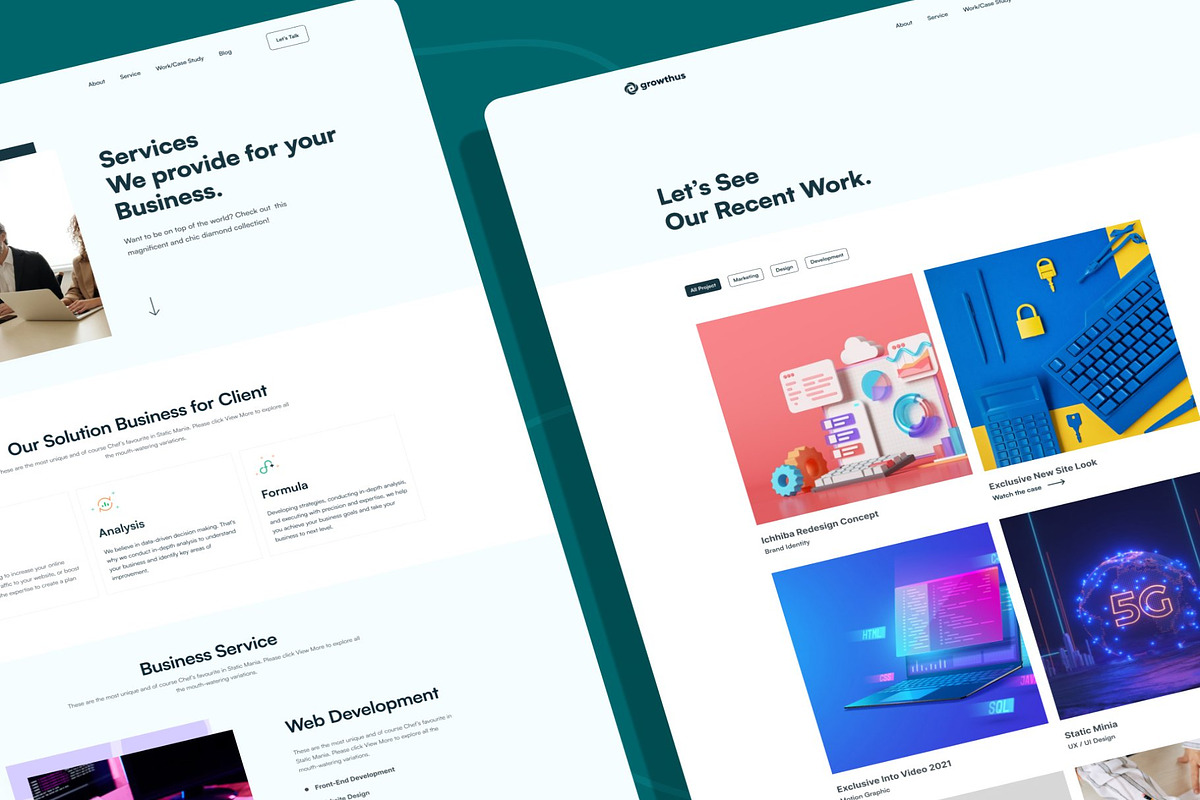 Growthus - Agency Website Template preview 4