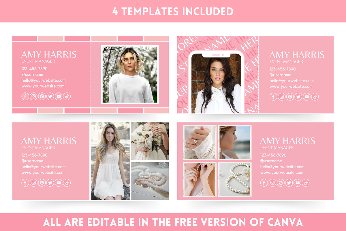 Canva Email Signature Bundle, an Email Template by SunshineStudioBoutique (Photo 5 of 9)