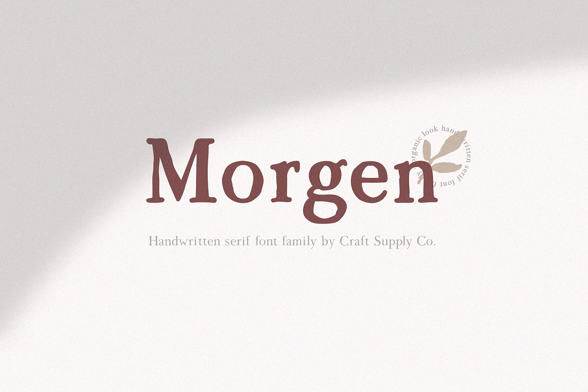 Morgen - Handwritten Serif Font