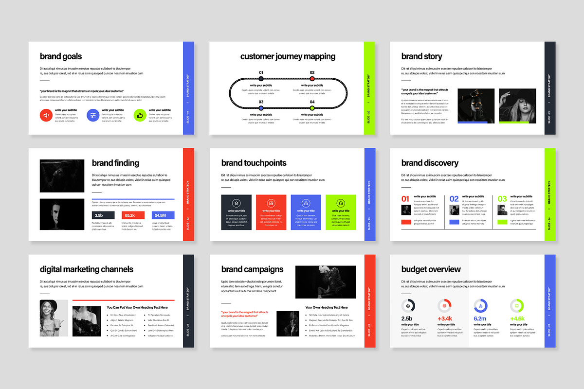 Brand Strategy Presentation Layout, a Presentation Template by MightyDesign (Photo 3 of 8)