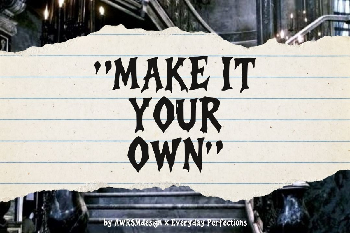 Fervano | Gothic Display Font, a Handwritten Font by Everyday Perfection (Photo 4 of 5)