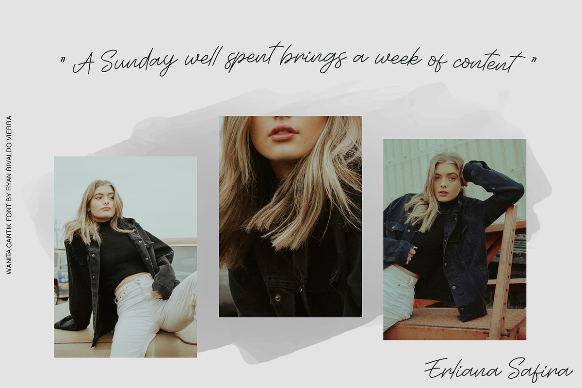 Wanita Cantik, a Handwritten Font by Ryan Rivaldo Vierra (Photo 5 of 7)