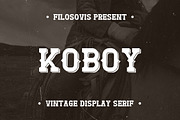 KOBOY | Cowboy Style Text, a Slab Serif Font by filosovis (Thumbnail 1 of 4)