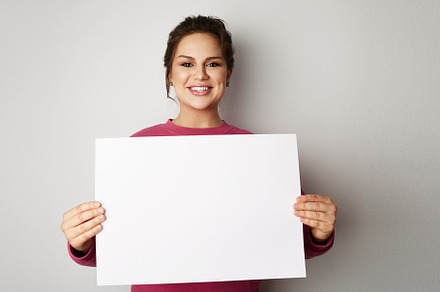 Beautiful smiling young women with