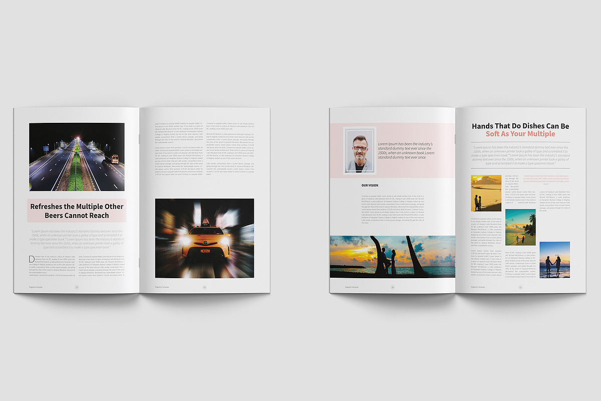 Modern Multiple Magazine Layout, a Magazine Template by Amit Debnath