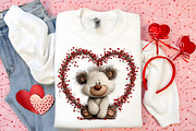 Whimsical Valentine Teddy Bear, an Illustration by Canvas Craft (Thumbnail 4 of 6)