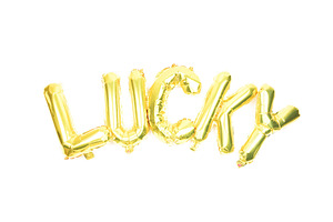 Gold "Lucky" Balloon 