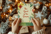 Retro Christmas Ornament-Backgrounds, a Seasonal Illustration by Blynn Pippen (Thumbnail 6 of 19)