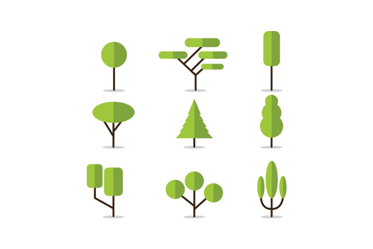 Minimal Trees Vector Icons, an Illustration by Vector Man (Photo 3 of 4)