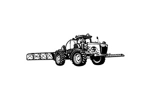 sprayer, r4045, self-propelled, a Transportation Illustration by Digital-Clipart