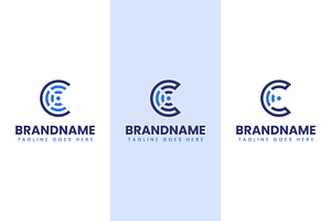Letter C Connection Logo Set, a Branding & Logo Template by Pray Art Design Studio