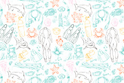 Diving doodles, patterns, lettering., an Illustration by airdynamic (Thumbnail 6 of 8)