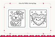 Valentine's Day Coloring Pages Bold, a Seasonal Illustration by Akrinity Digital (Thumbnail 2 of 8)
