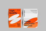 Trifold Minimalist Mockup, an Advertising Mockup by Bartama Graphic (Thumbnail 2 of 3)