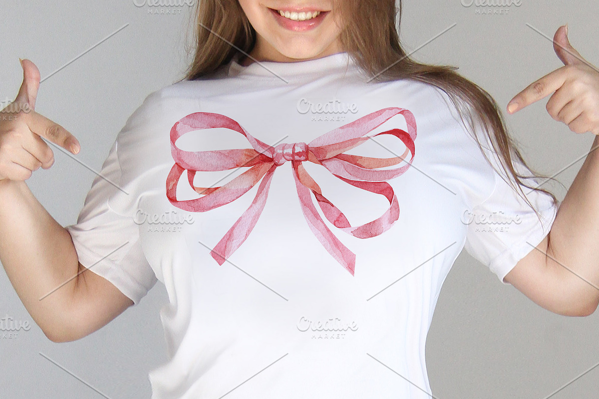 Watercolor bows, a Decorative Illustration by Watercolor fantasy (Photo 3 of 5)