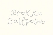 Broken Ballpoint | Handwriting Font, a Font by Off The Rack © (Thumbnail 1 of 5)