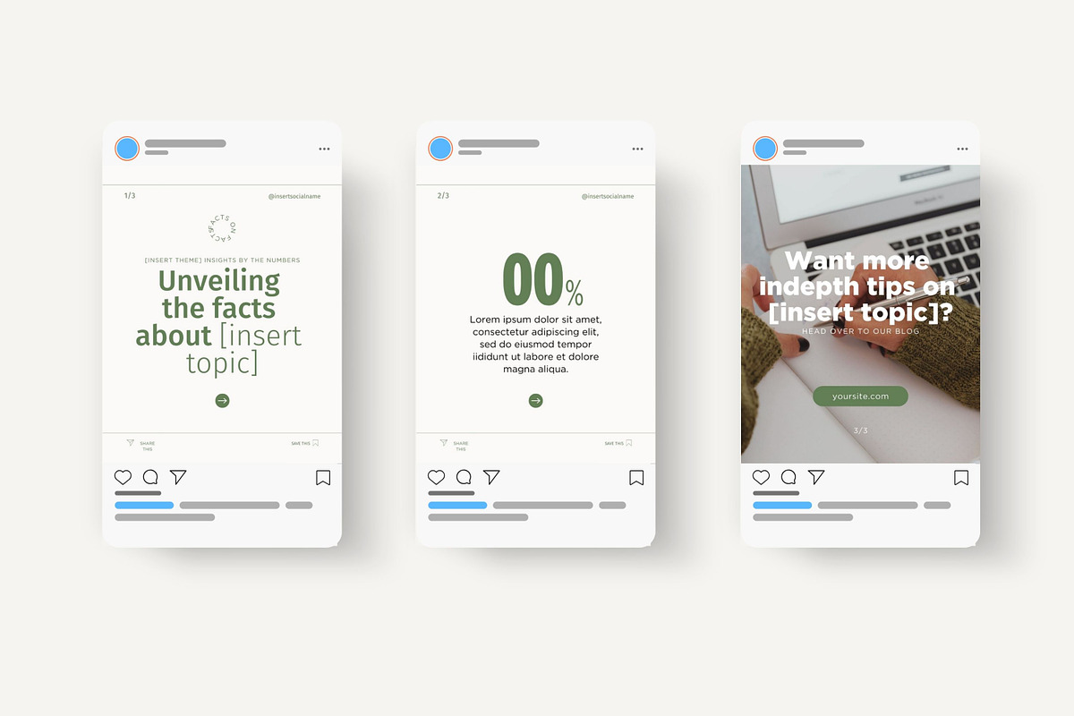 Green Charity Instagram Templates, a Social Media Template by InkBlue Templates (Photo 7 of 10)