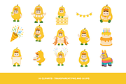 50 Kawaii Birthday Duck Clipart, a Seasonal Illustration by Luxe (Thumbnail 4 of 4)