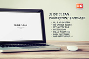Slide Clean Powerpoint Template, a Presentation Template by DesignCorner (Thumbnail 1 of 5)