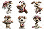 Whimsical Easter Dog Clipart, an Illustration by Black Bird Studio (Thumbnail 6 of 6)