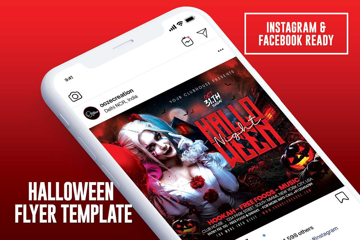 Halloween Party Flyer, a Templates & Theme by MithilaCreation (Photo 4 of 6)