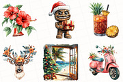 Watercolor Hula Holidays Clipart, an Illustration by OK Design (Thumbnail 2 of 5)