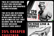 2 in 1 Tattoo Brushes for Procreate, a Brush Add-On by Nuclear Brushes (Thumbnail 2 of 9)