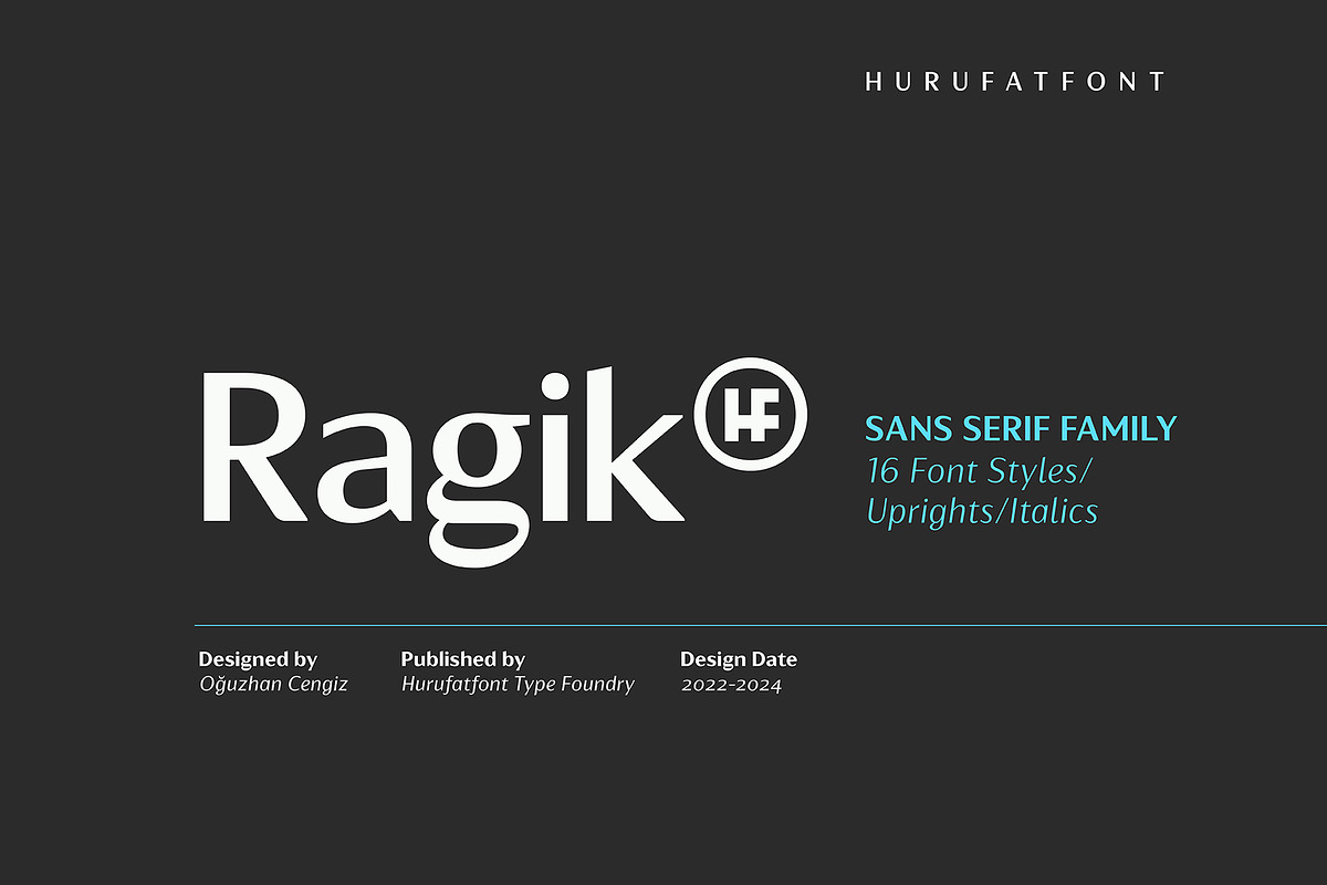 Ragik Sans, a Sans Serif Font by Hurufatfont (Photo 1 of 14)
