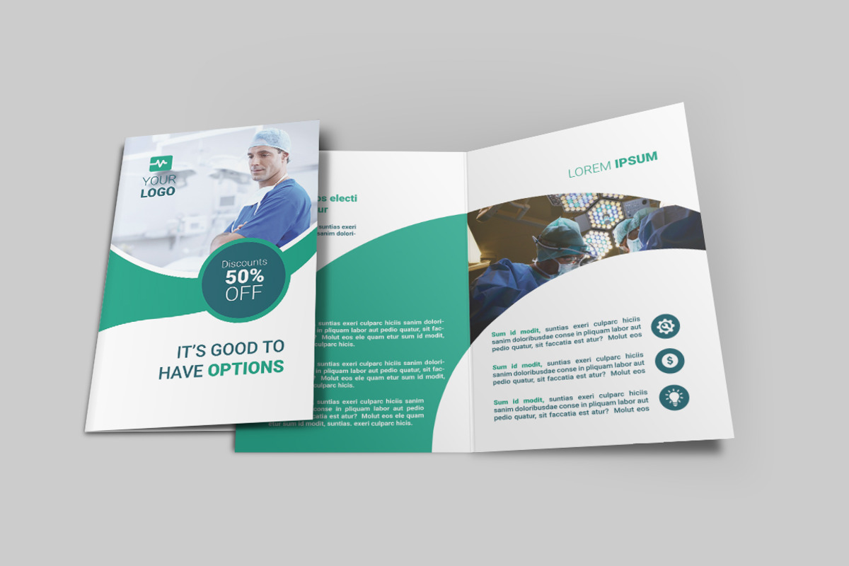 Medicine Bi-Fold Brochure, a Brochure Template by Creatricks (Photo 2 of 6)