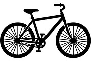 Bicycle Silhouette Vector Set, a Transportation Illustration by balal (Thumbnail 8 of 13)