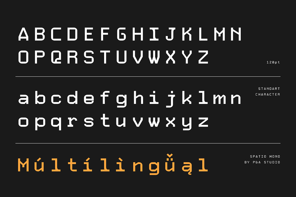 Spatio Mono - Monospace Font, a Sans Serif Font by Prominent & Affluent (Photo 7 of 10)