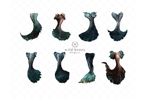 Mermaid Tail Overlays, PNGs