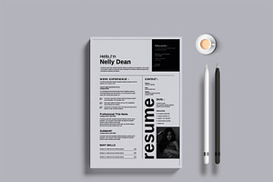 Resume Design Template, a Resume Template by Alvi-Studio