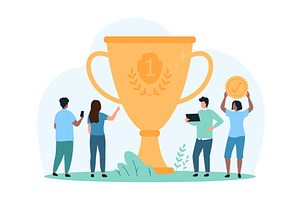 Success victory challenge design, a Person Illustration by Flashvector