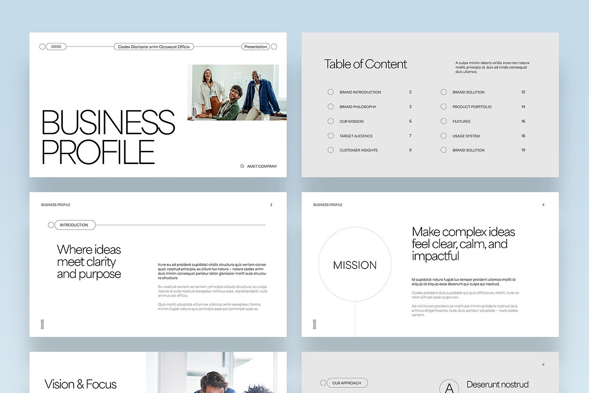 Minimalist Presentation Template, a Presentation Template by BrandPacks (Photo 7 of 7)