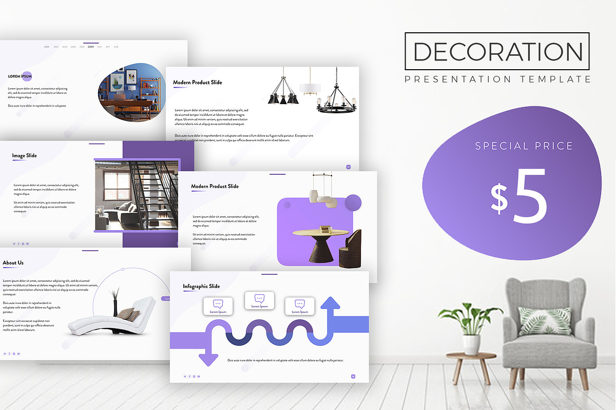Decoration 2018 PowerPoint Template, a Presentation Template by VigitalArt (Photo 1 of 4)