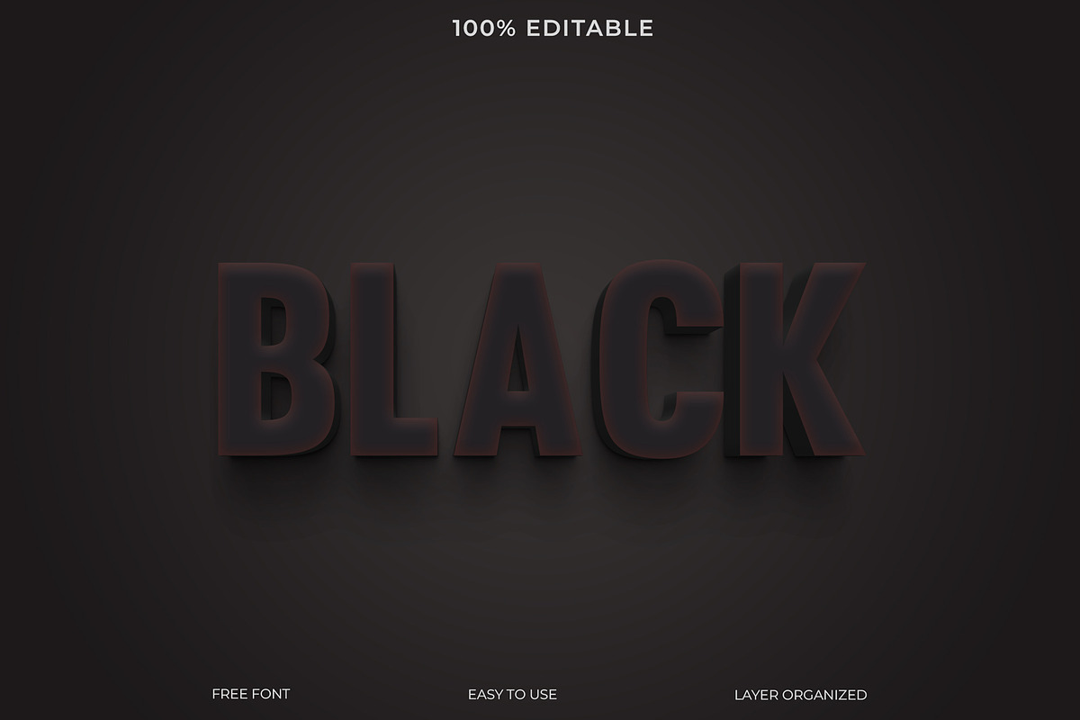 PSD Black Text Style Effect, a Layer Style Add-On by Imamul001