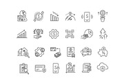 Finance Line Icons Set, an Outline Icon by Tettygreen (Thumbnail 2 of 2)