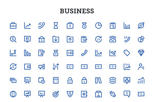 5000 Bold Outline Icons Bundle