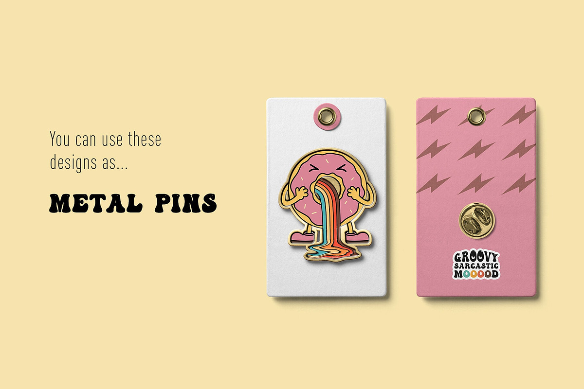 Groovy Sarcastic Mood. 10 Stickers, an Object Graphic by Cosmic Store (Photo 3 of 9)