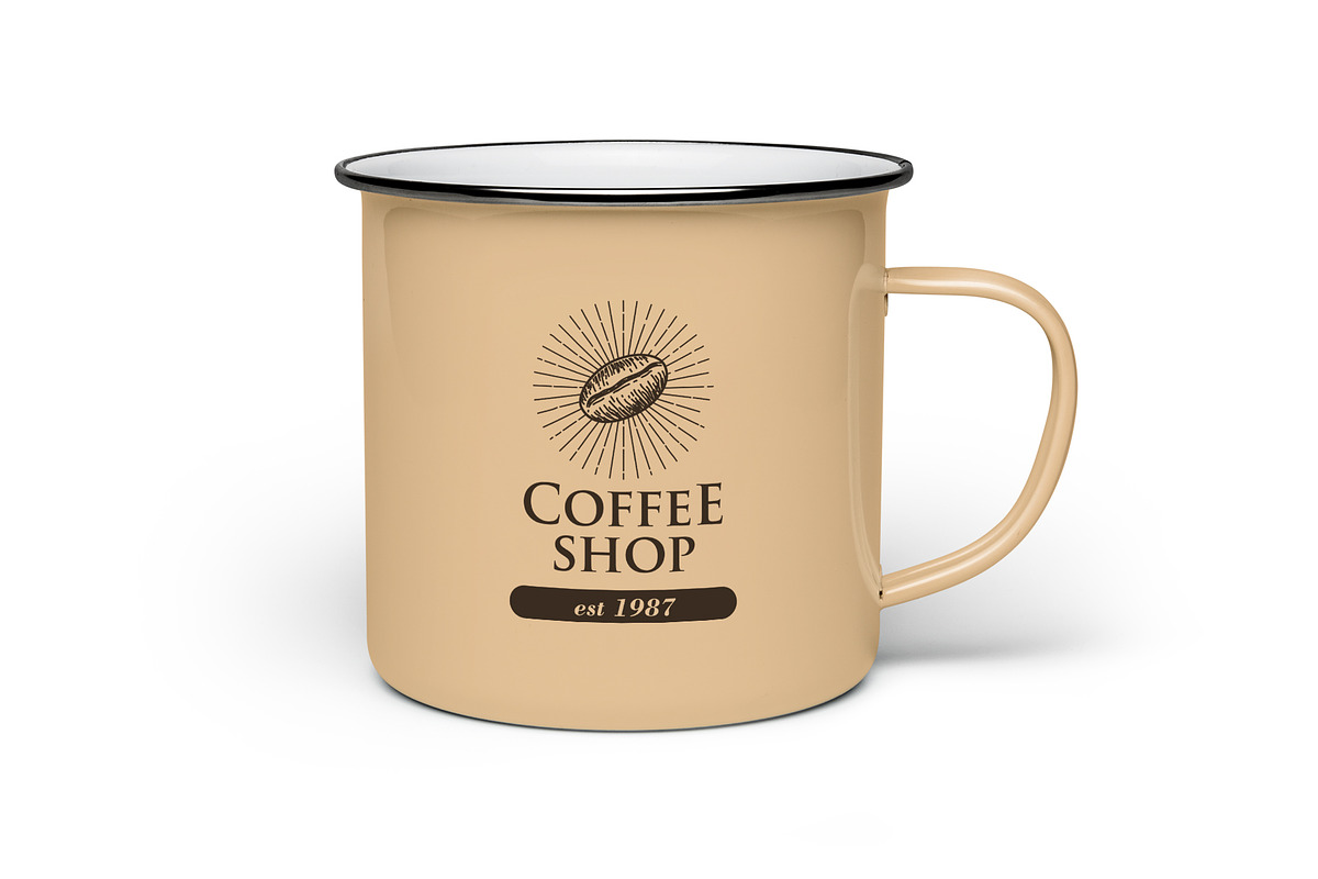 12 Vintage Coffee Logos & Badge, a Branding & Logo Template by Intijaya Studio (Photo 6 of 9)