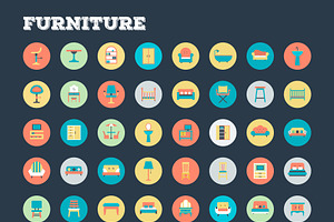 4059 Flat Rounded Vector Icons