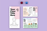 Print Trifold Flyer Layout Template, a Flyer Template by tomsarraipodesign (Thumbnail 1 of 2)