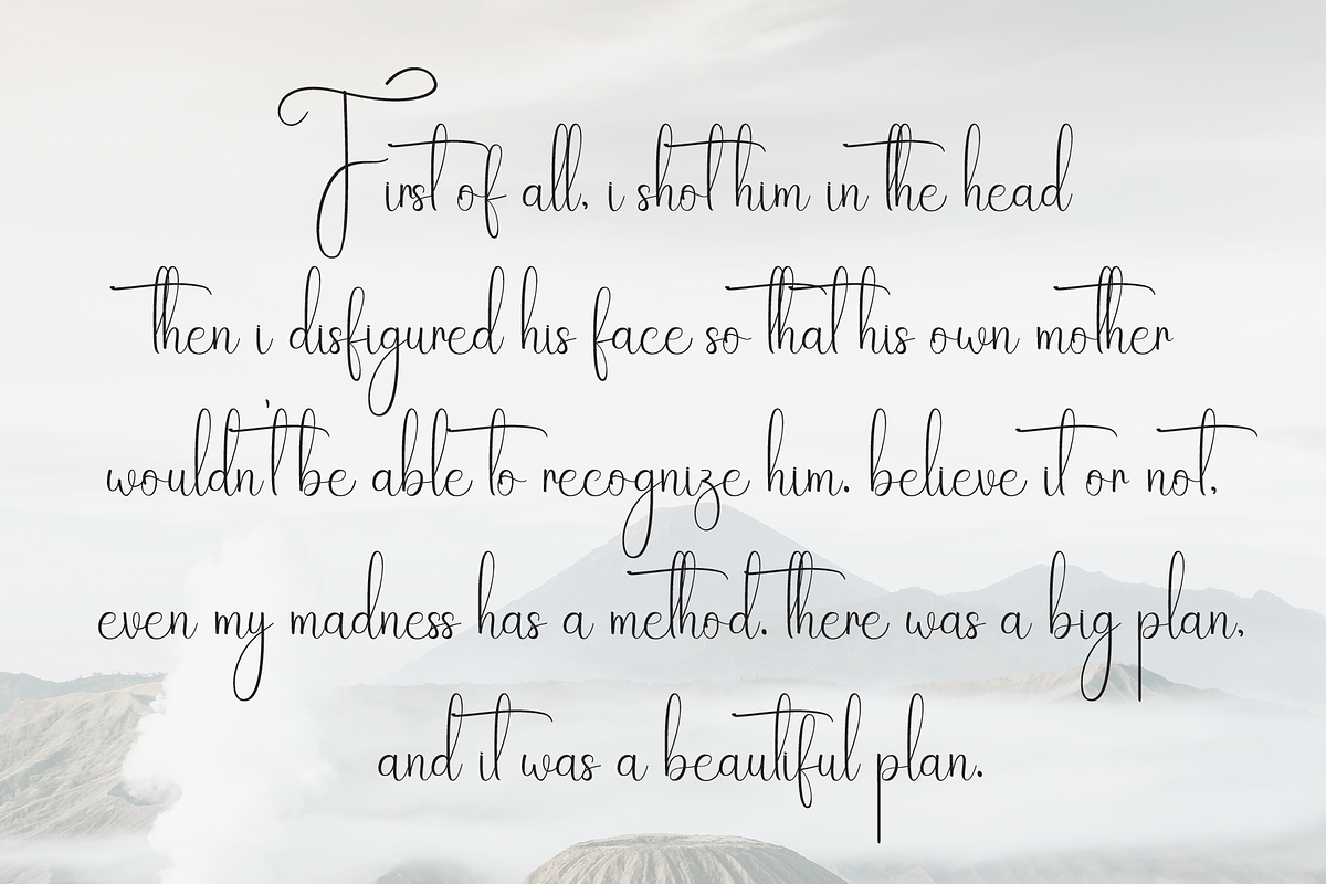 Rainday | Script Font, a Handwritten Font by Scratchones (Photo 7 of 8)