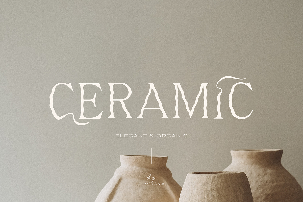 Organic Serif Font, a Serif Font by elvinova (Photo 2 of 8)