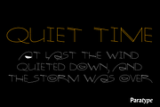 Quite Time, a Handwritten Font by Paratype (Thumbnail 1 of 2)